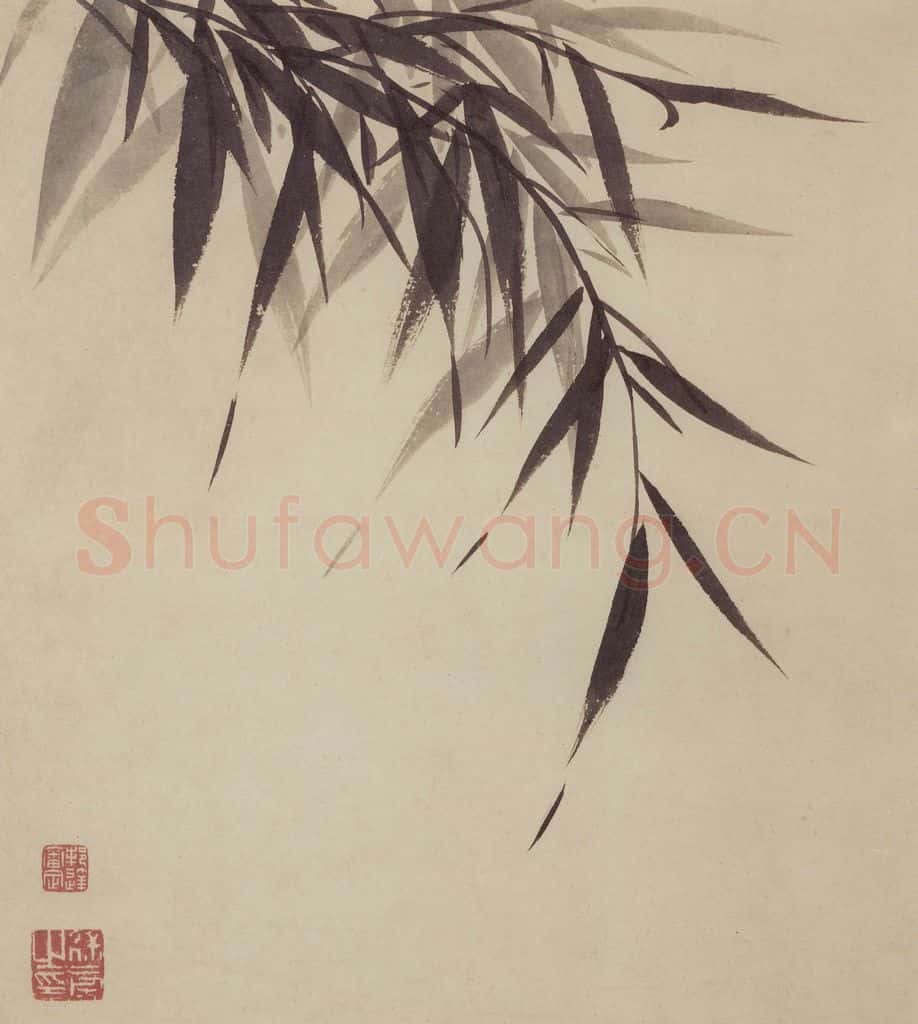 1660年 王翚《墨竹图册》书画作品