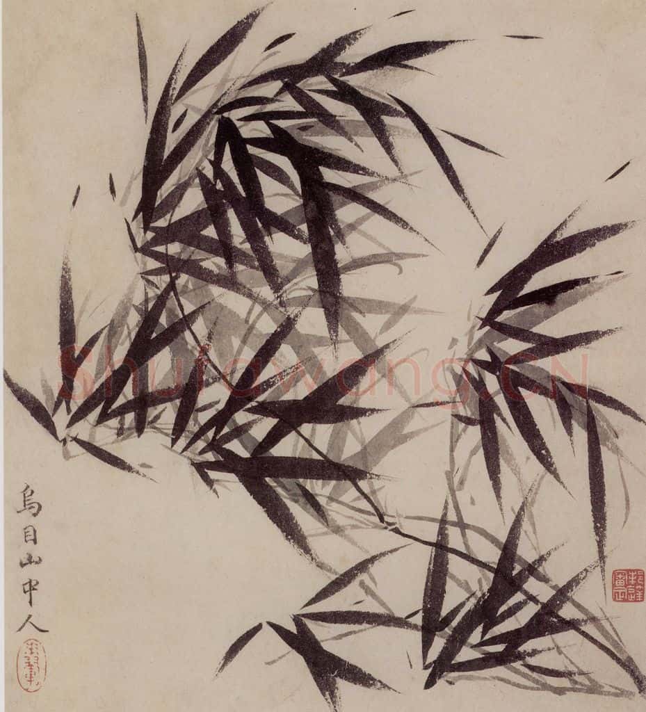 1660年 王翚《墨竹图册》书画作品