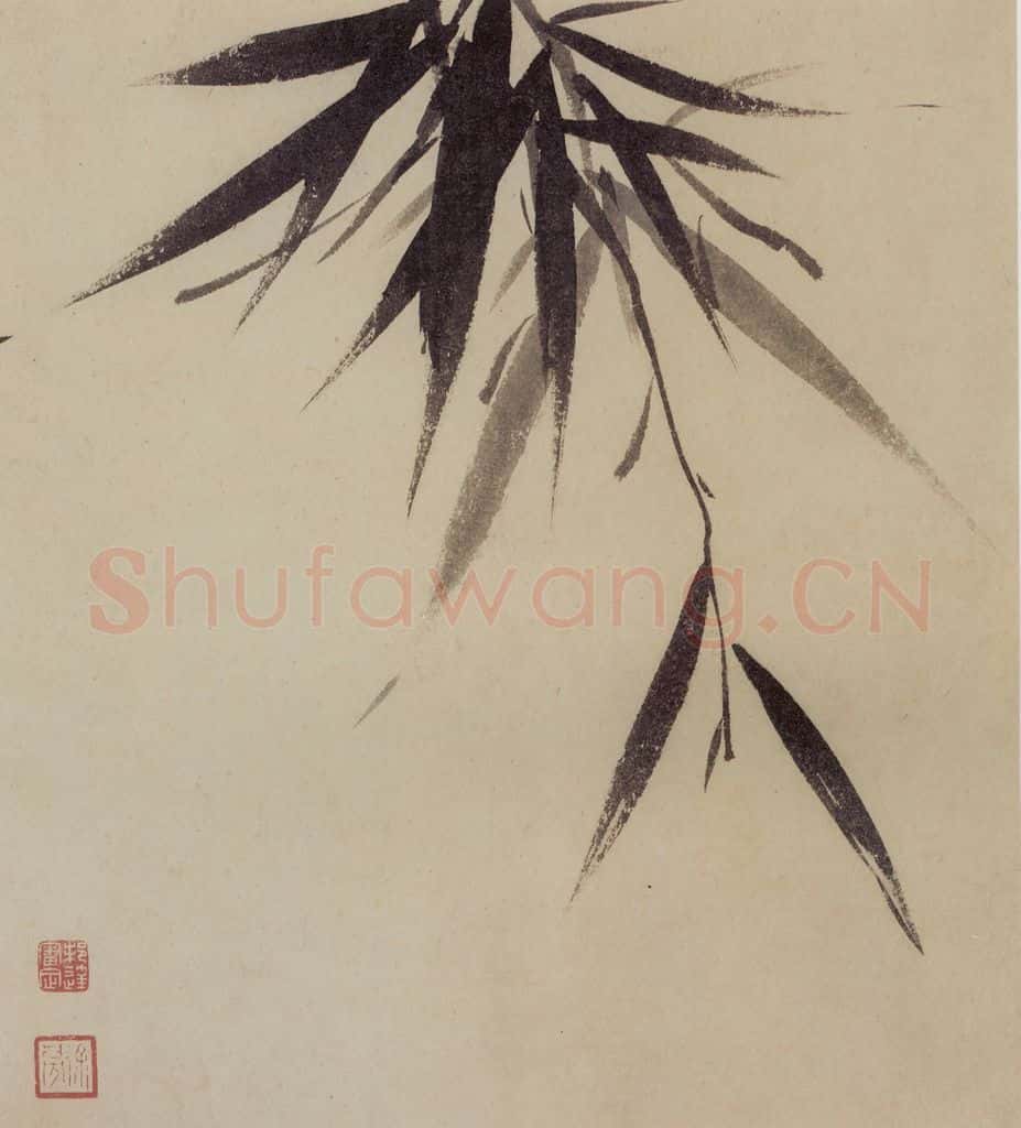 1660年 王翚《墨竹图册》书画作品