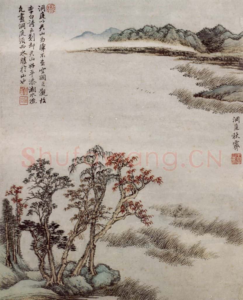 王翚《仿古山水册》书画作品