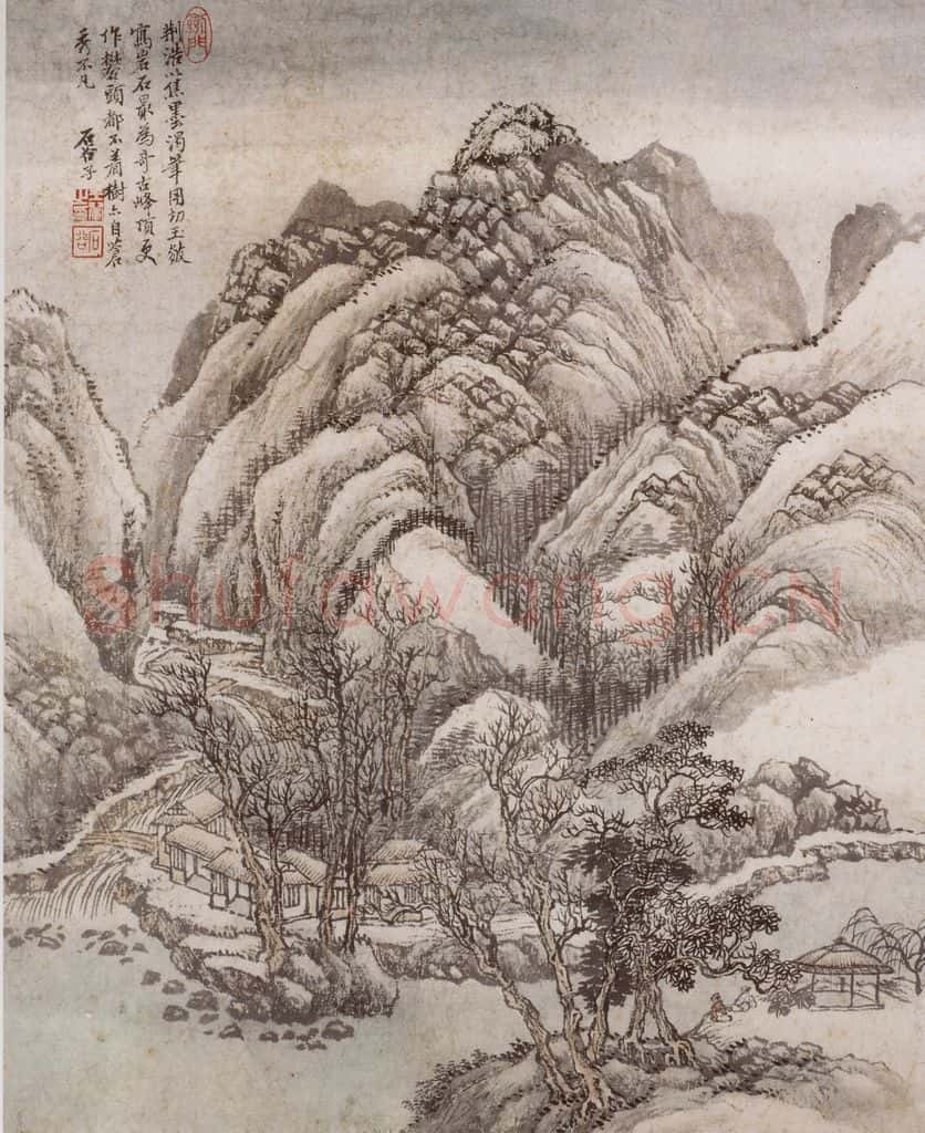 王翚《仿古山水册》书画作品