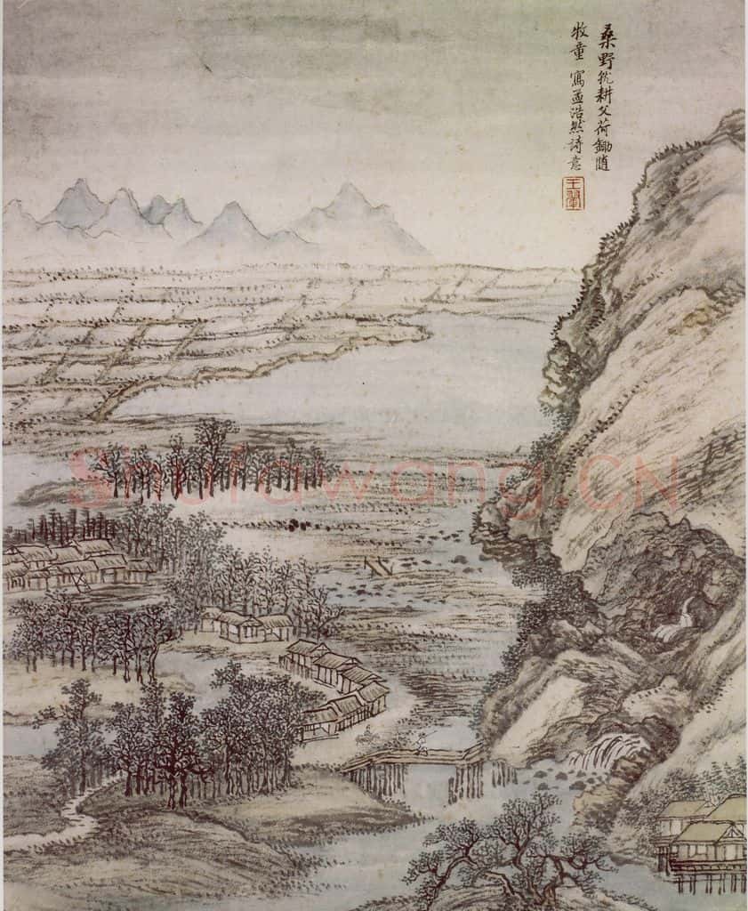 王翚《仿古山水册》书画作品