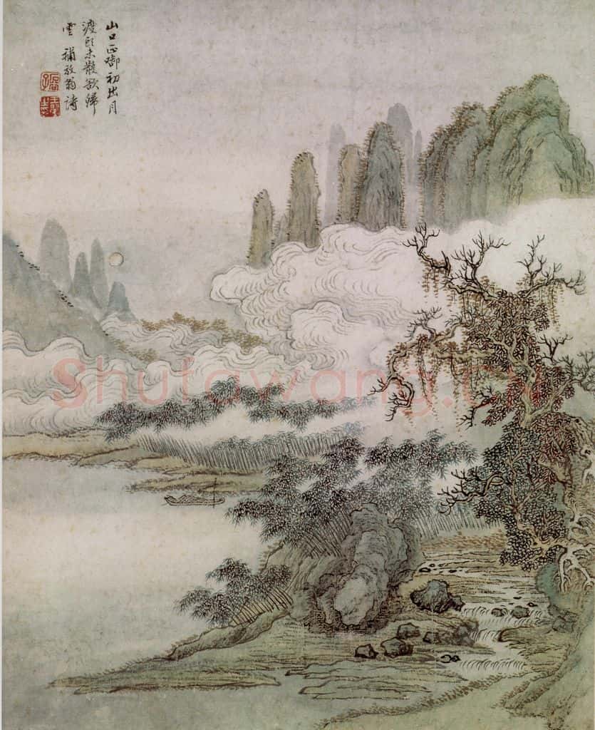  王翚《仿古山水册》书画作品