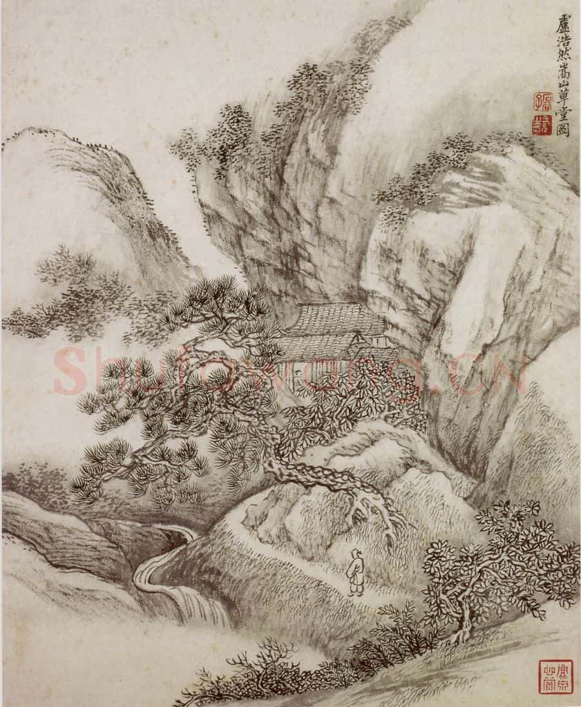  王翚《仿古山水册》书画作品