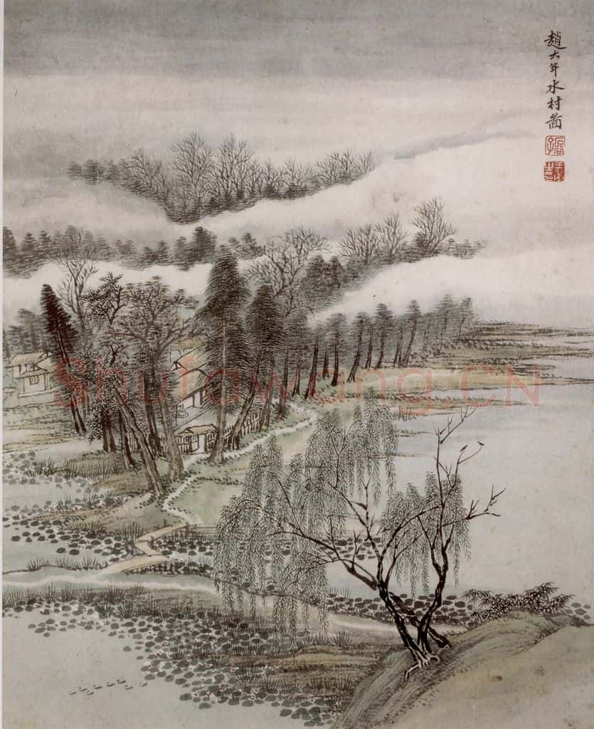 王翚《仿古山水册》书画作品