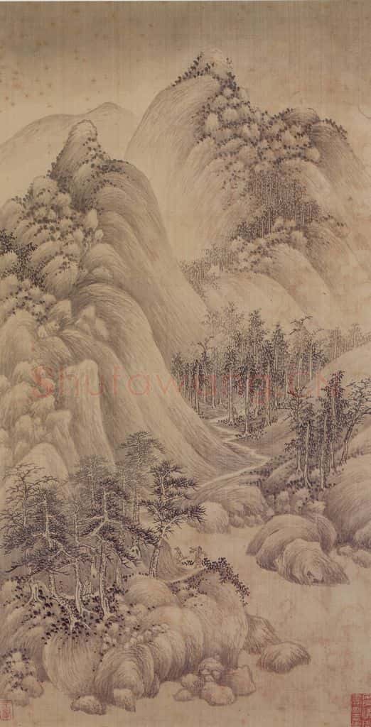 1662年 王翚《小中现大册》书画作品