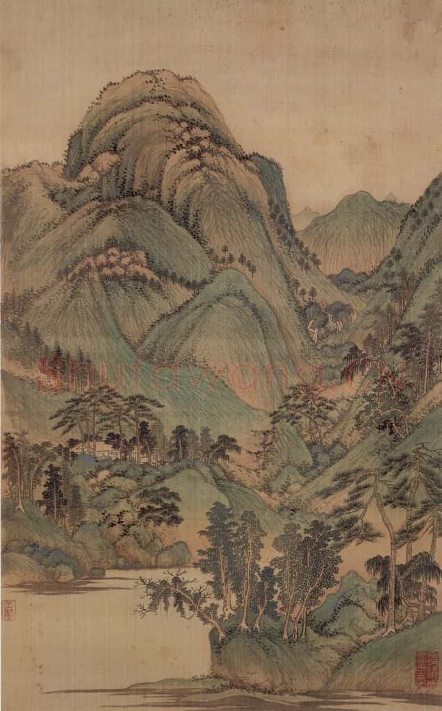 1662年 王翚《小中现大册》书画作品