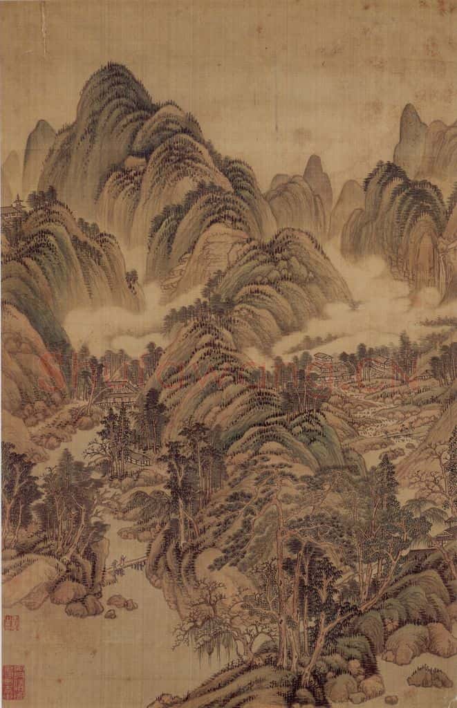 1662年 王翚《小中现大册》书画作品