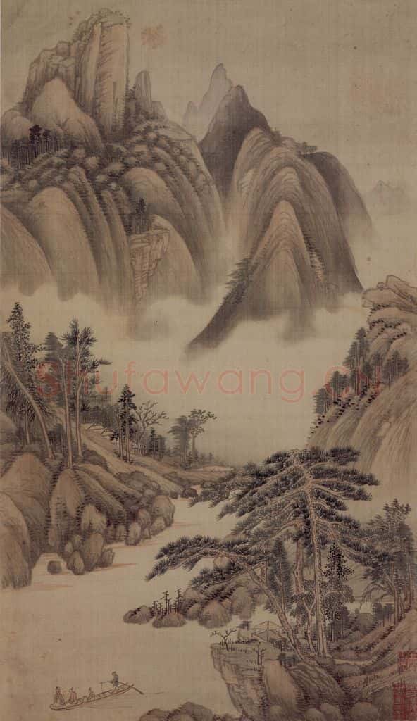 1662年 王翚《小中现大册》书画作品