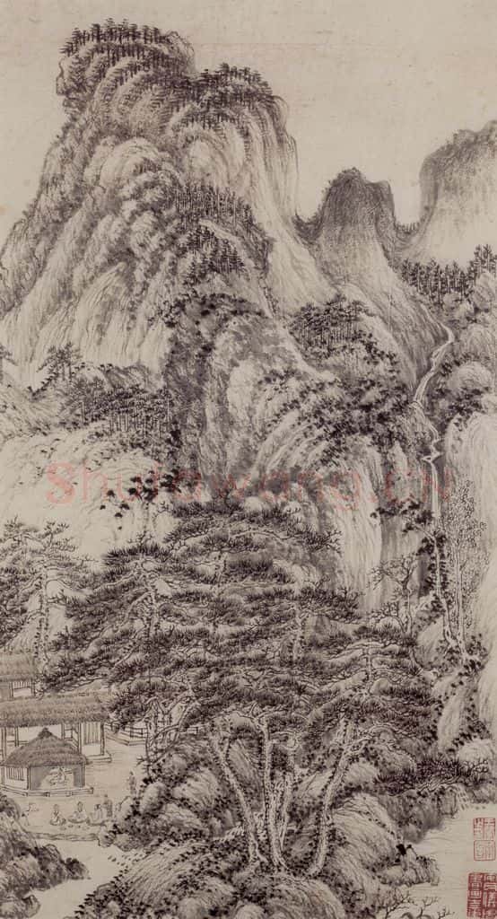 1662年 王翚《小中现大册》书画作品