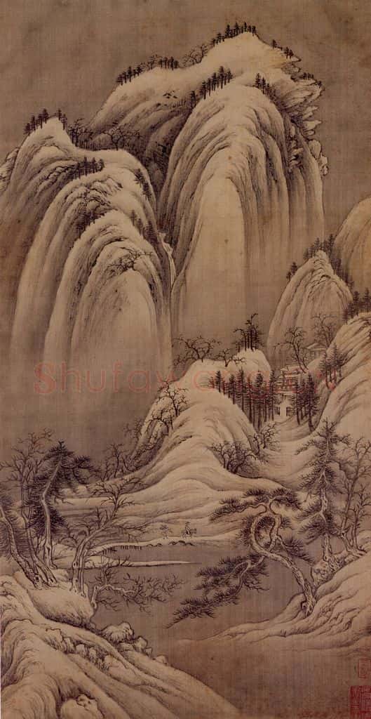 1662年 王翚《小中现大册》书画作品
