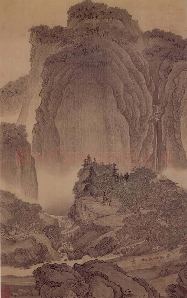 1662年 王翚《小中现大册》书画作品
