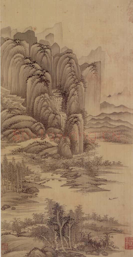1662年 王翚《小中现大册》书画作品