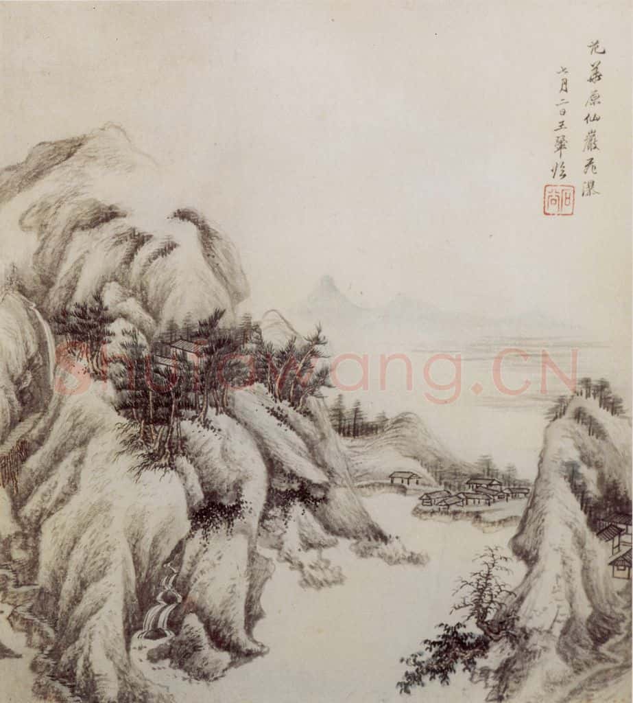 1662年 王翚《仿古山水册》书画作品