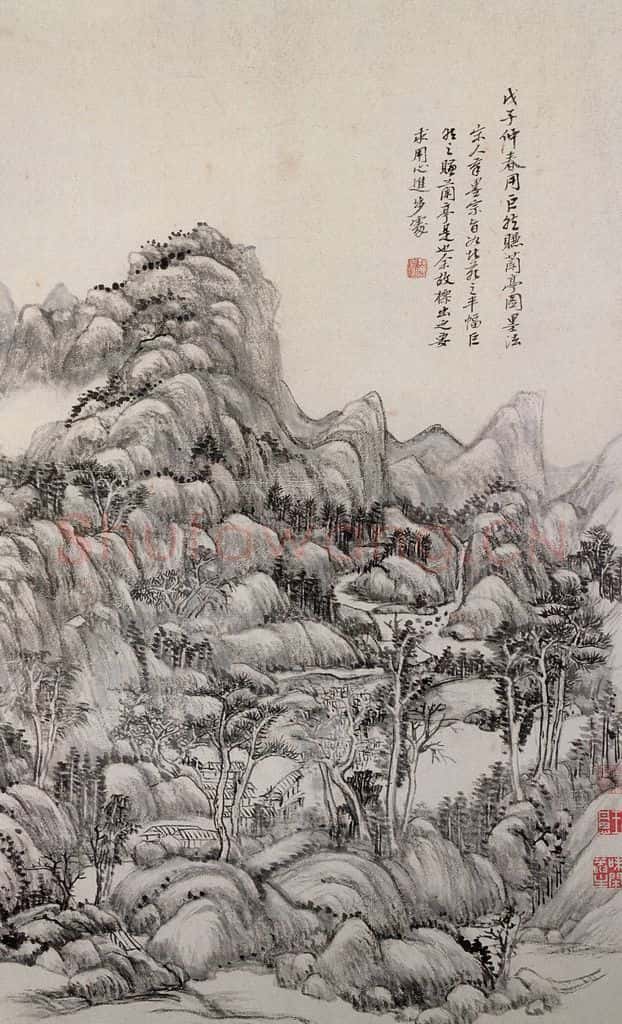 清 王原祁《山水图册》书画作品
