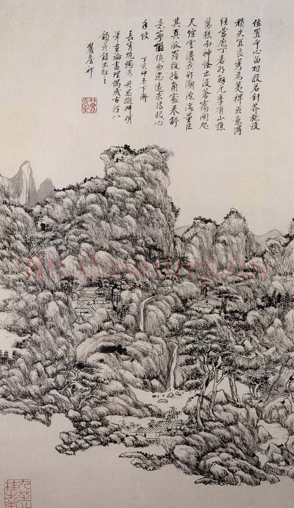 清 王原祁《山水图册》书画作品