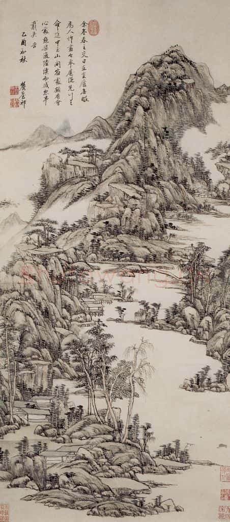 清 王原祁《早春图轴》书画作品