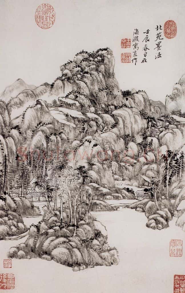 清 王原祁《山水图册》书画作品