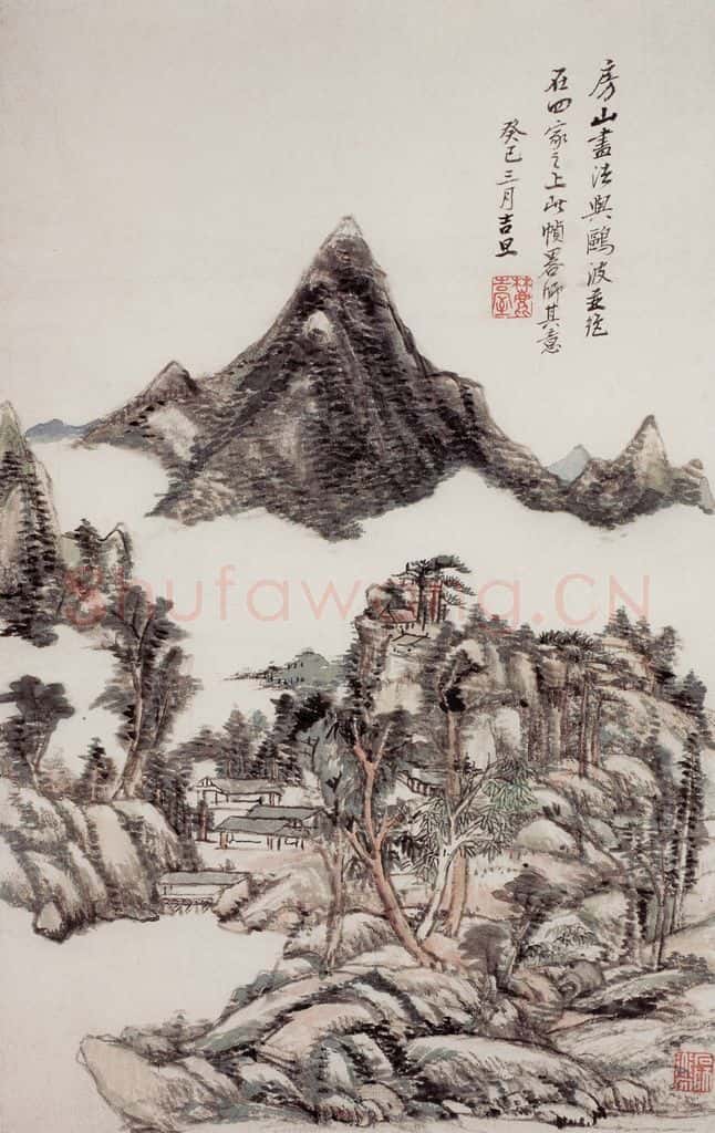 清 王原祁《山水图册》书画作品