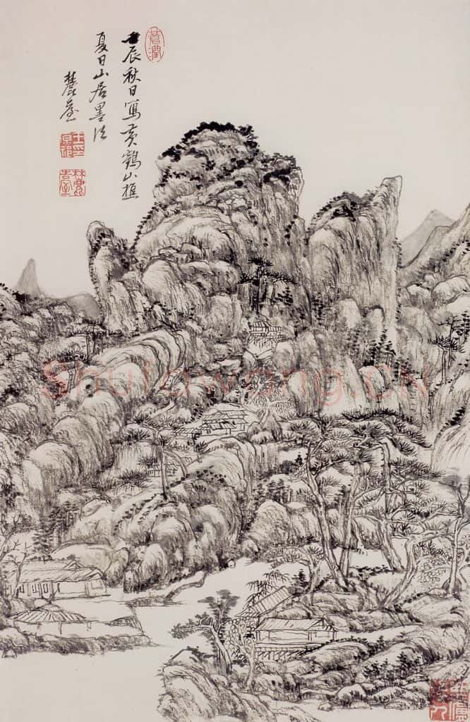 清 王原祁《山水图册》书画作品