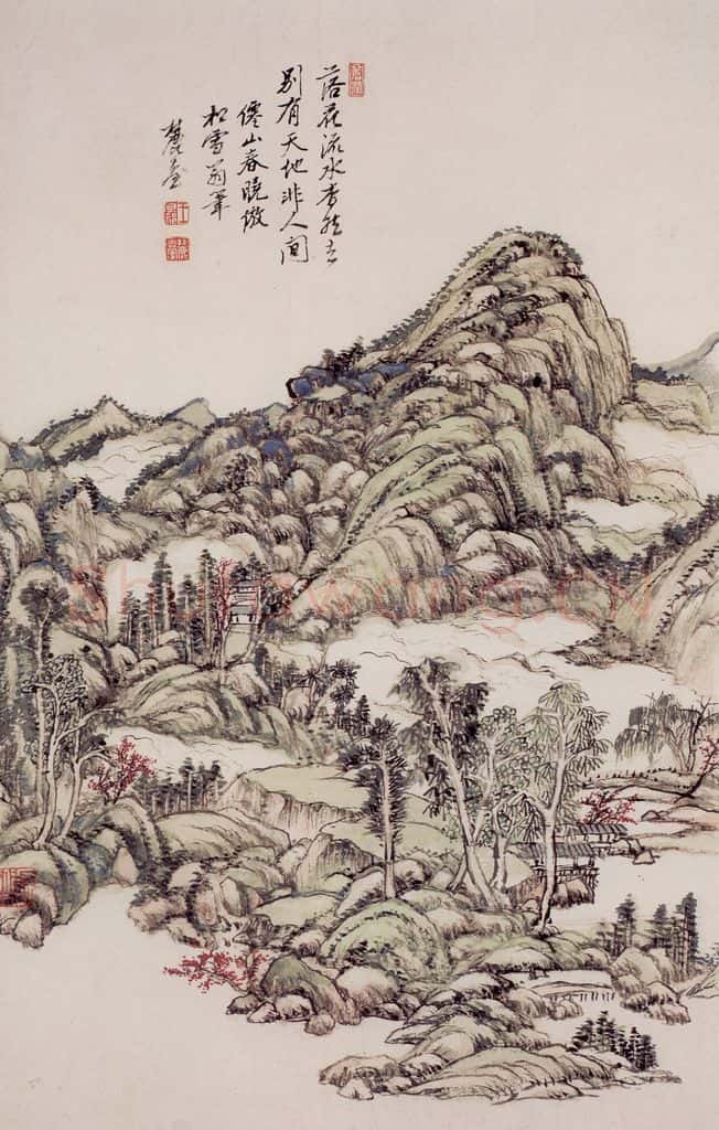 清 王原祁《山水图册》书画作品