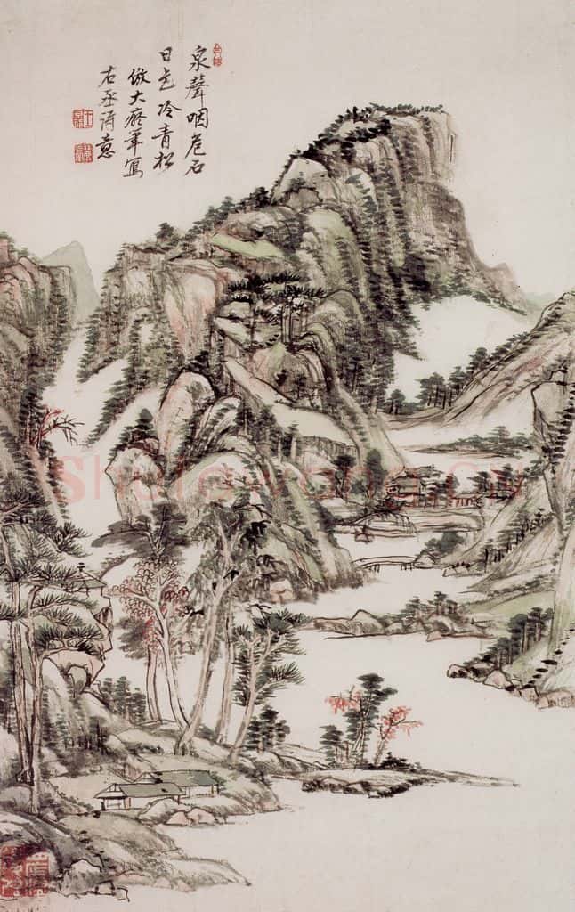 清 王原祁《山水图册》书画作品