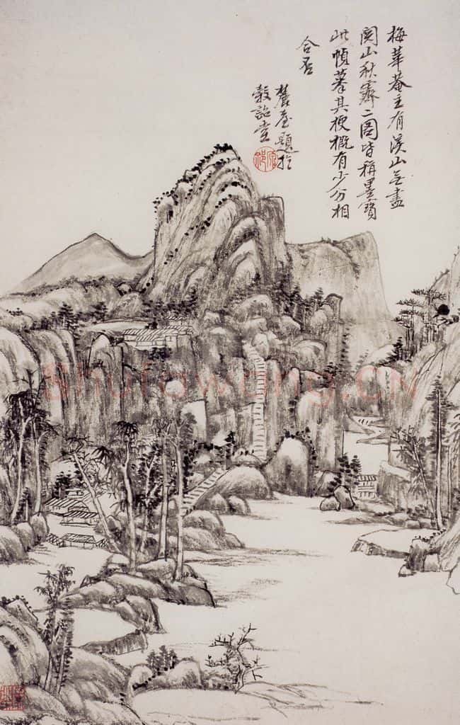 清 王原祁《山水图册》书画作品