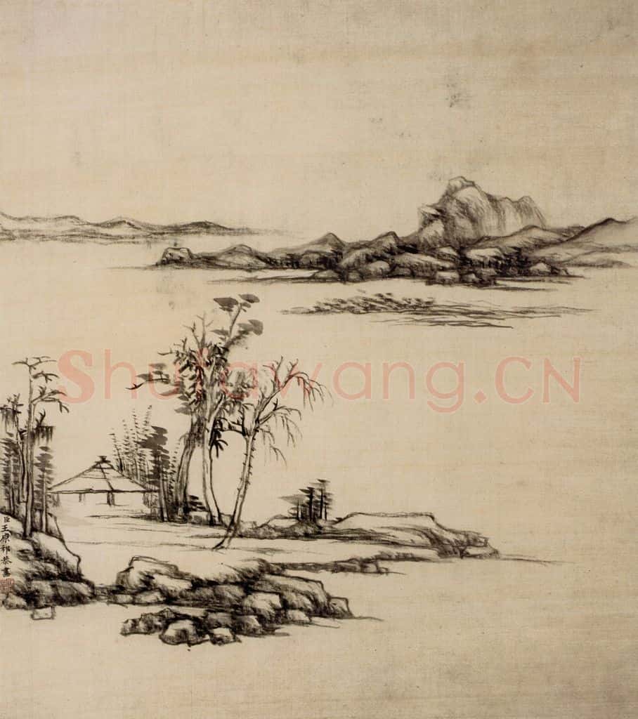清 王原祁《仿宋元山水图册》书画作品
