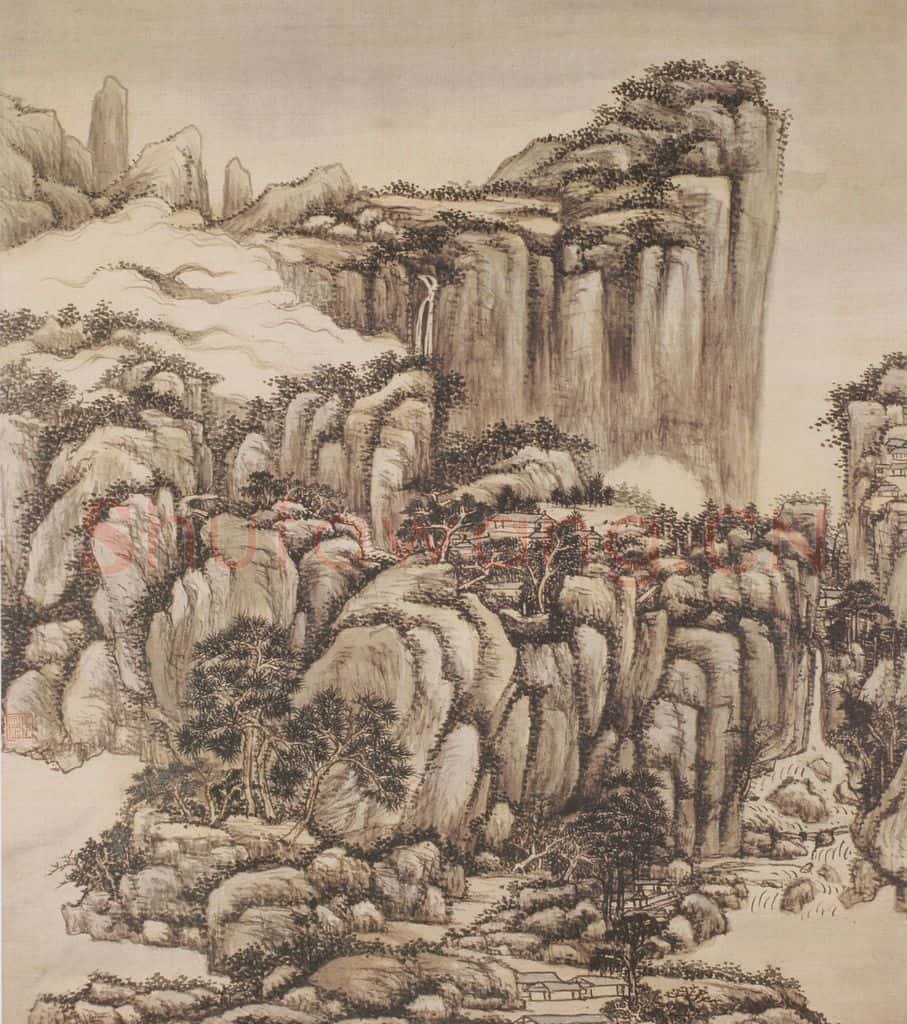 清 王原祁《仿宋元山水图册》书画作品
