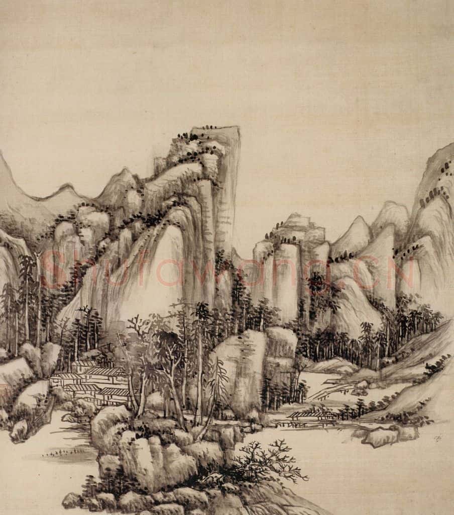 清 王原祁《仿宋元山水图册》书画作品