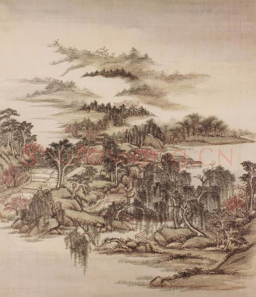 清 王原祁《仿宋元山水图册》书画作品