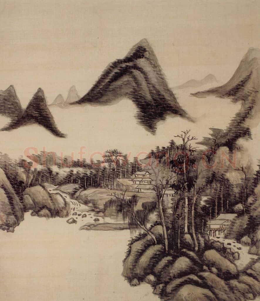清 王原祁《仿宋元山水图册》书画作品