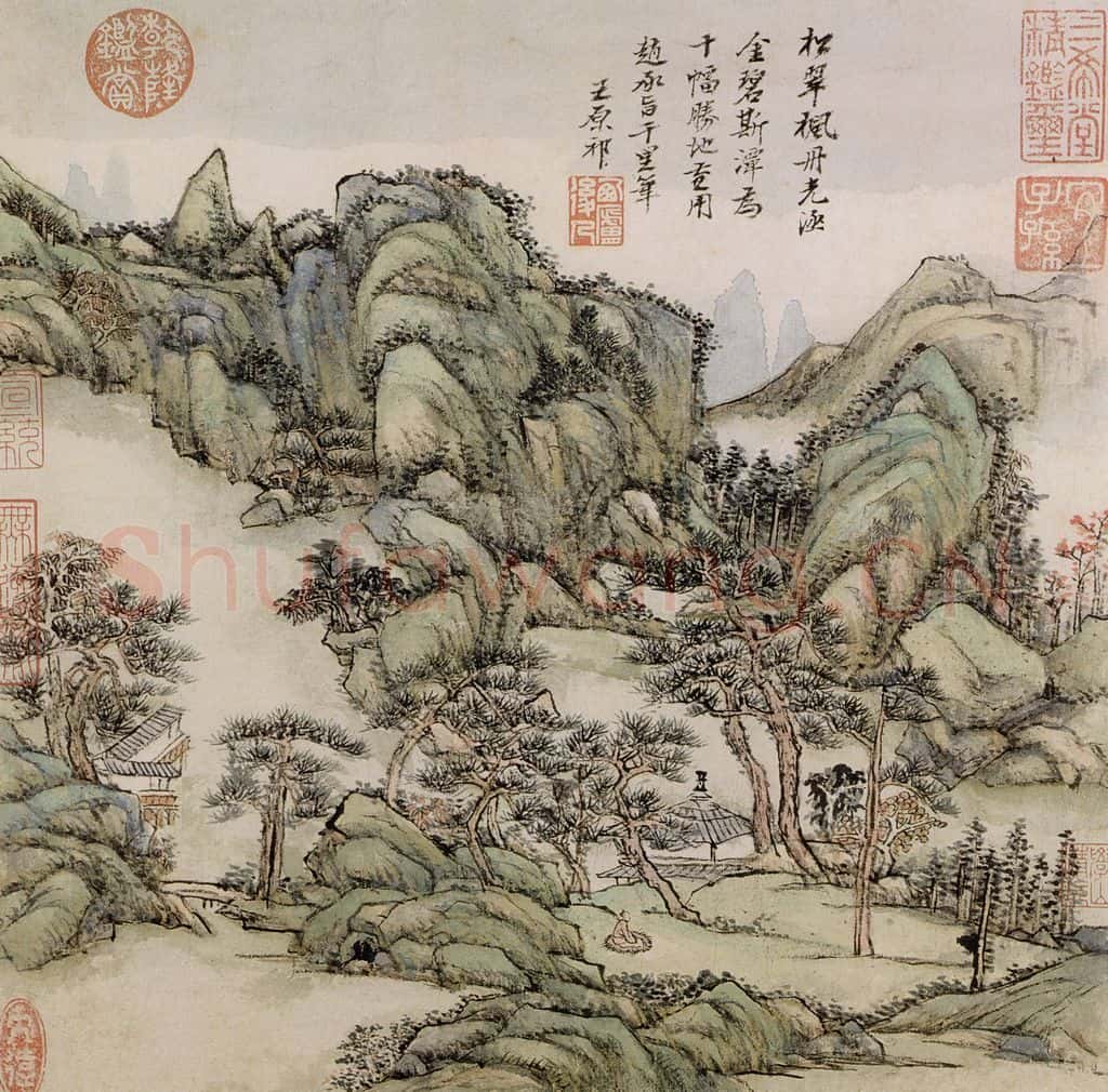 清 王原祁《庐鸿草堂十誌图册》书画作品