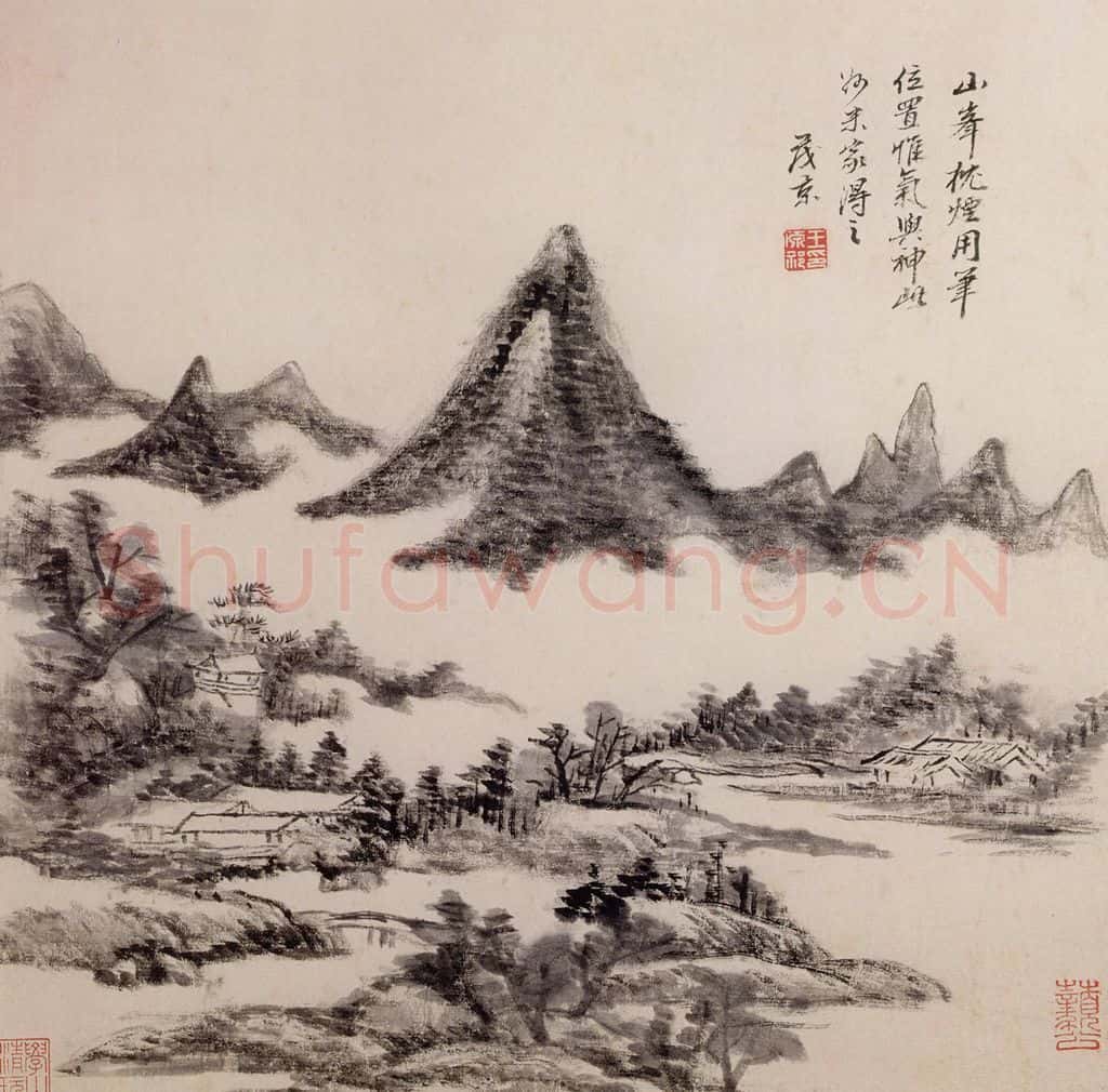 清 王原祁《庐鸿草堂十誌图册》书画作品