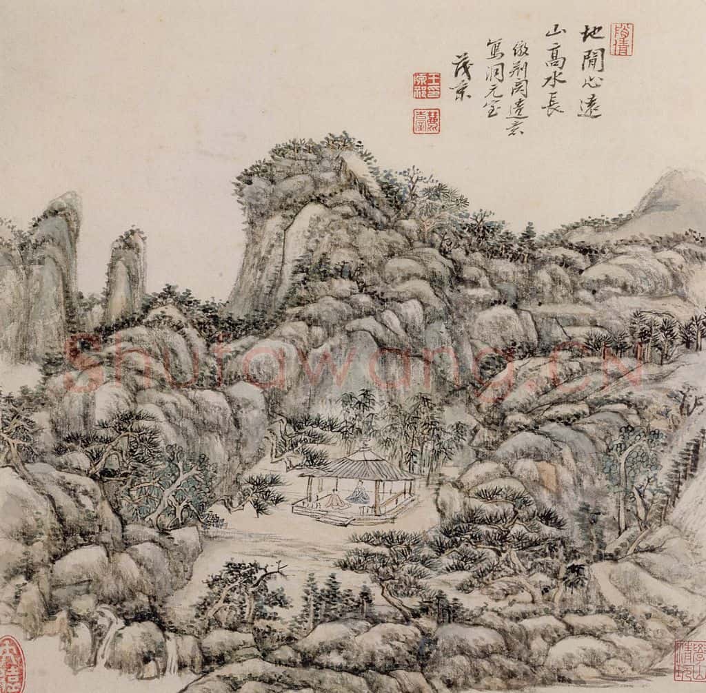 清 王原祁《庐鸿草堂十誌图册》书画作品