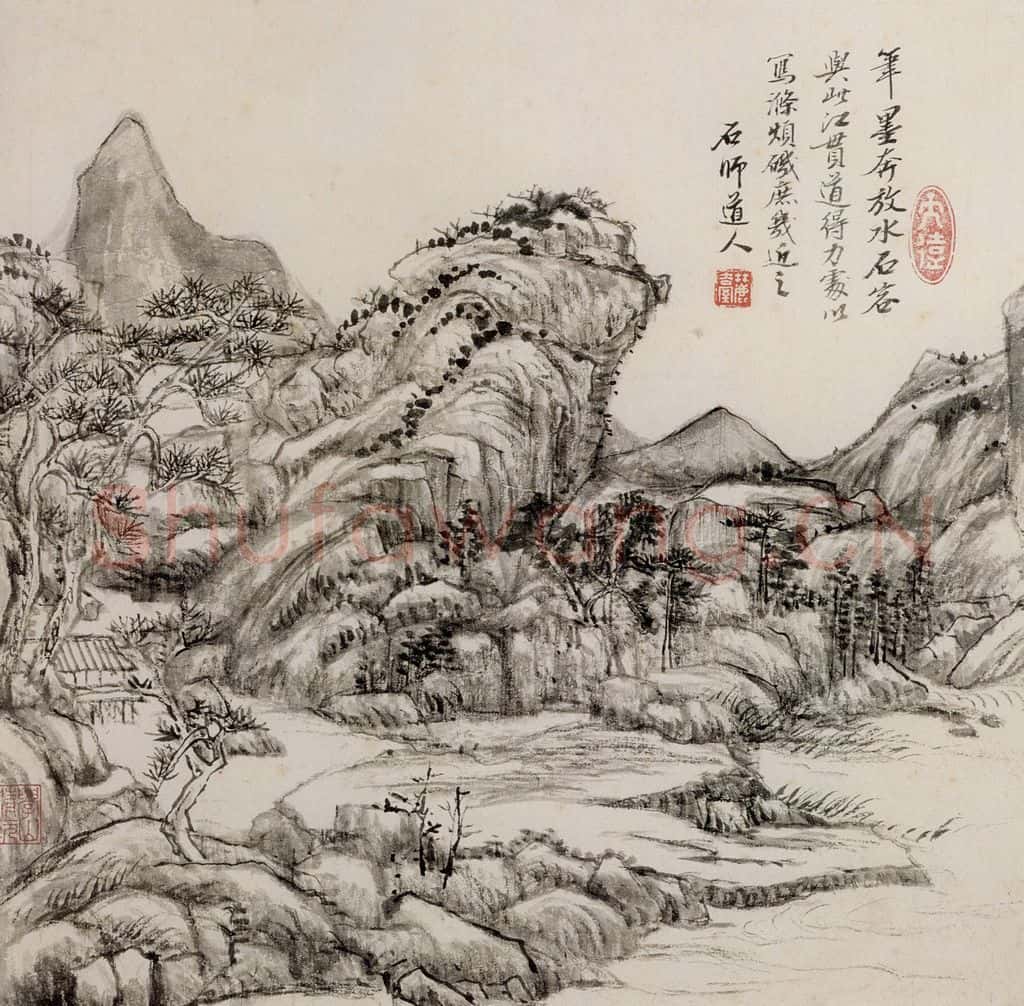 清 王原祁《庐鸿草堂十誌图册》书画作品