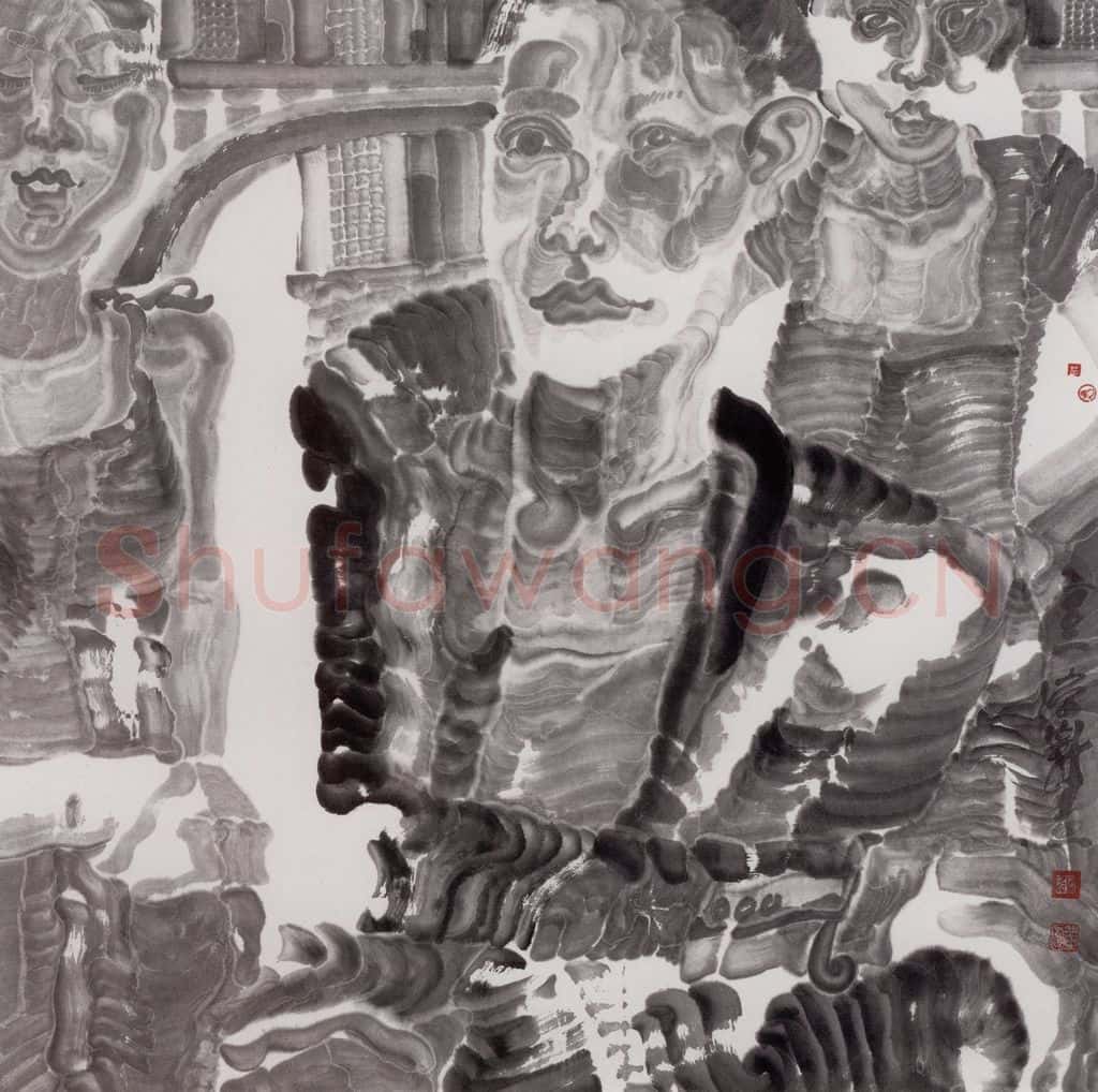 2002年 周京心《立交》书画作品