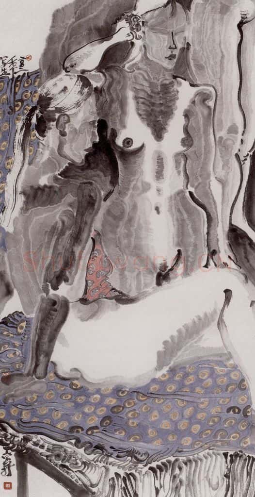 2002年 周京心《人体之十七》书画作品