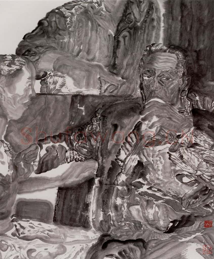 1996年 周京心《包间》书画作品