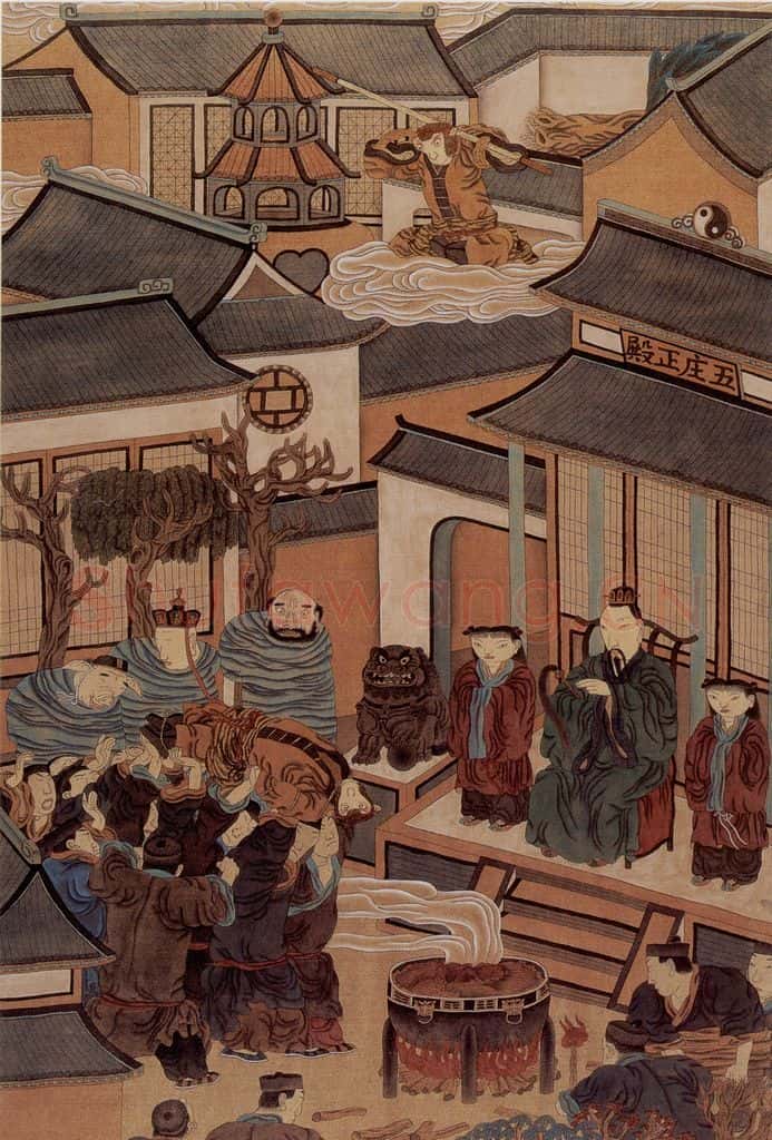 1989年-1990年 周京心《西游记·五庄观》书画作品