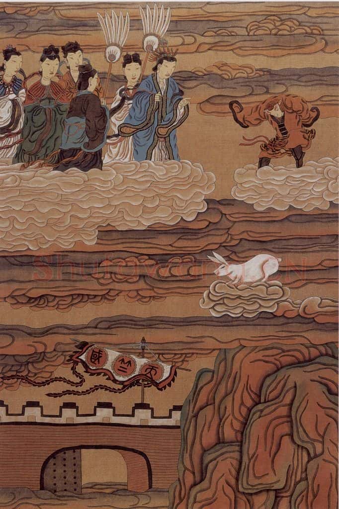 1989年-1990年 周京心《西游记·天竺国》书画作品