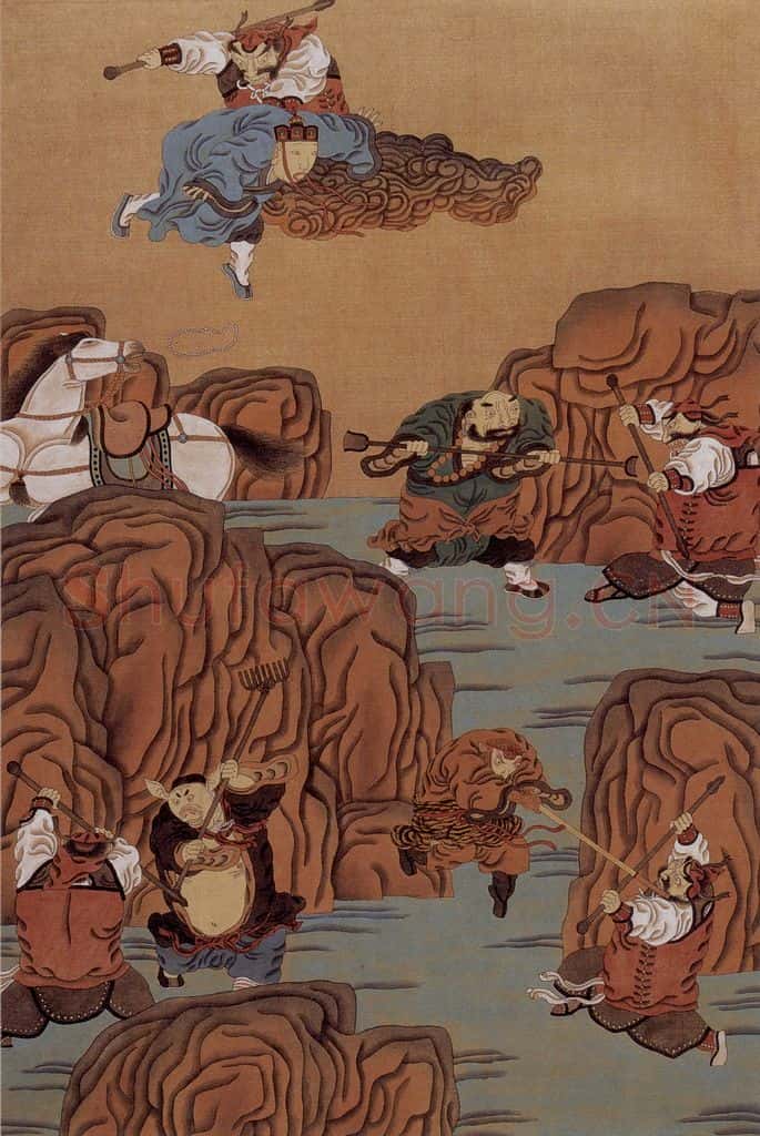 1989年-1990年 周京心《西游记·假大王》书画作品