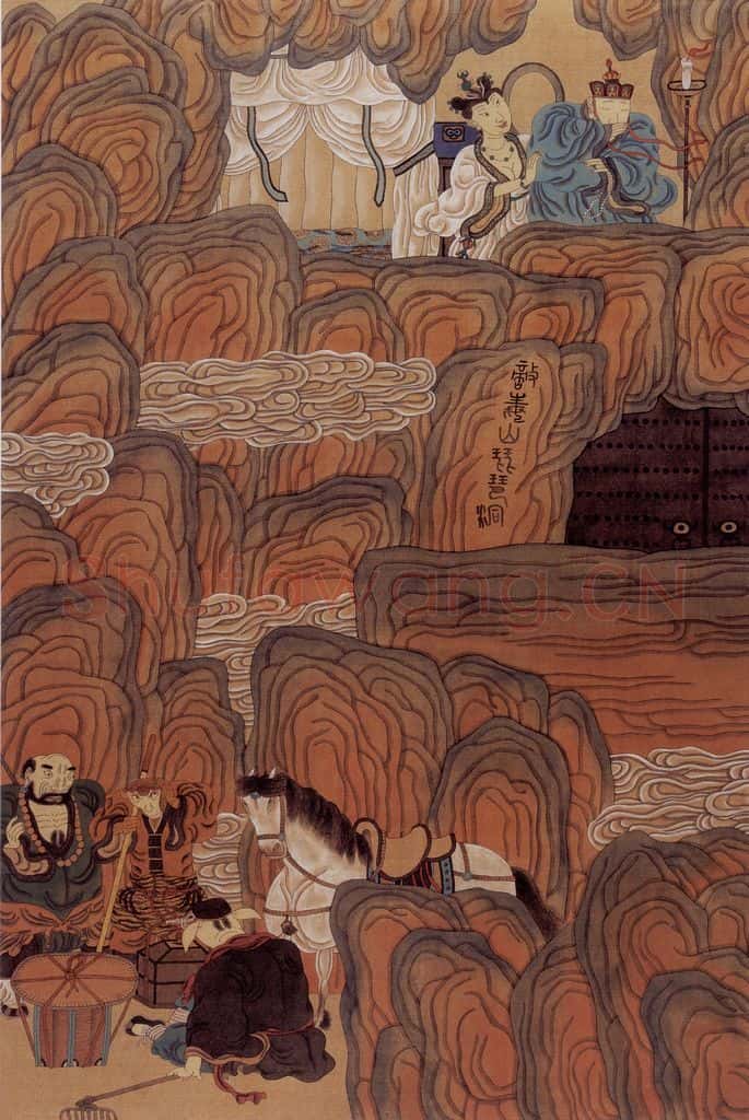 1989年-1990年 周京心《西游记·琵琶洞》书画作品