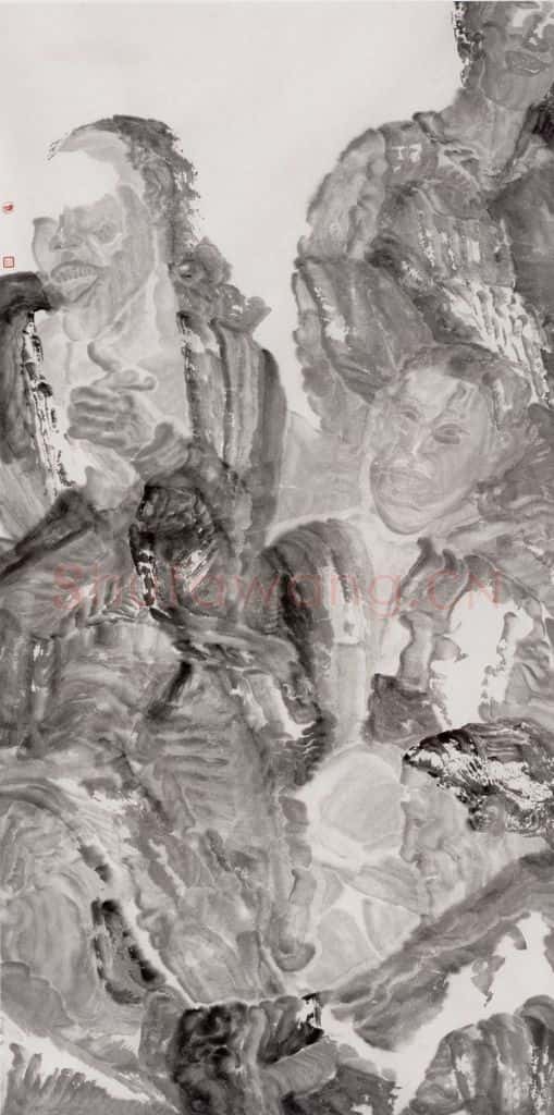 1997年 周京心《笑话之一》书画作品