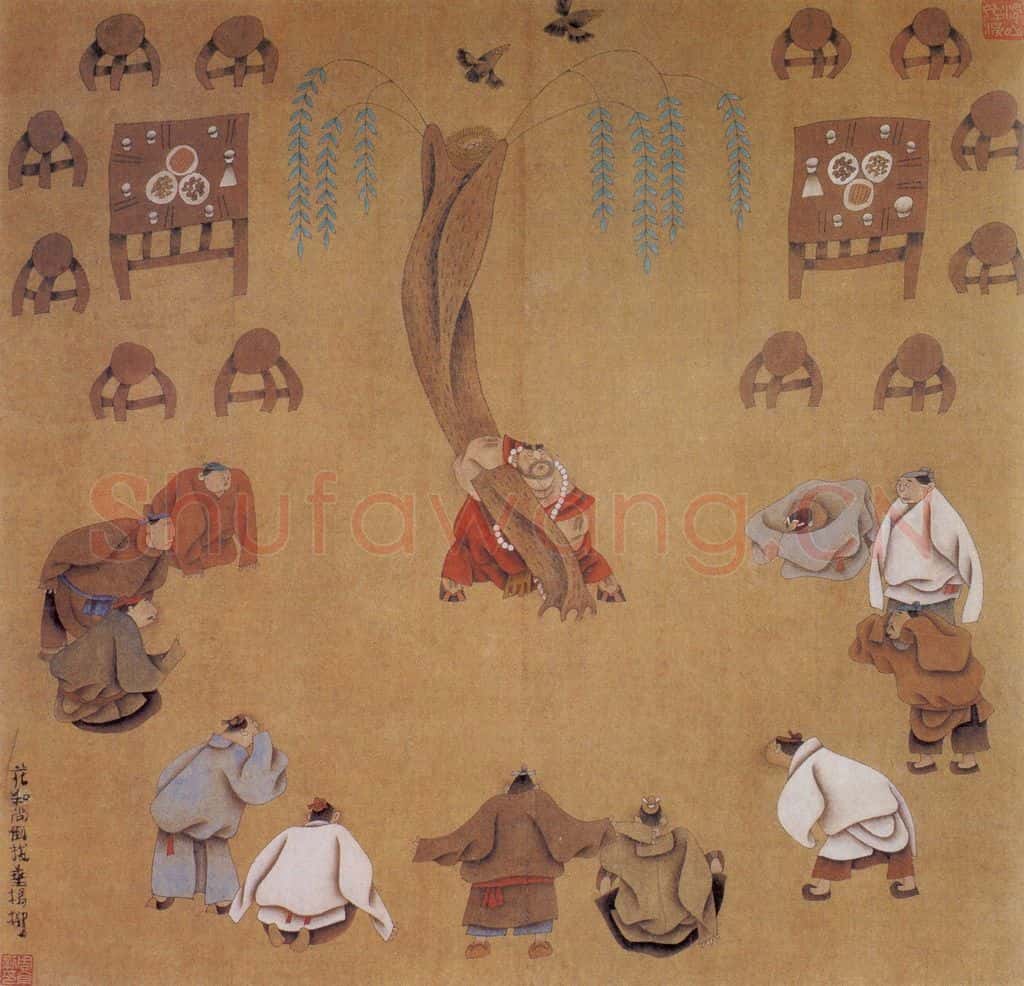 1984年 周京心《水浒组画》书画作品