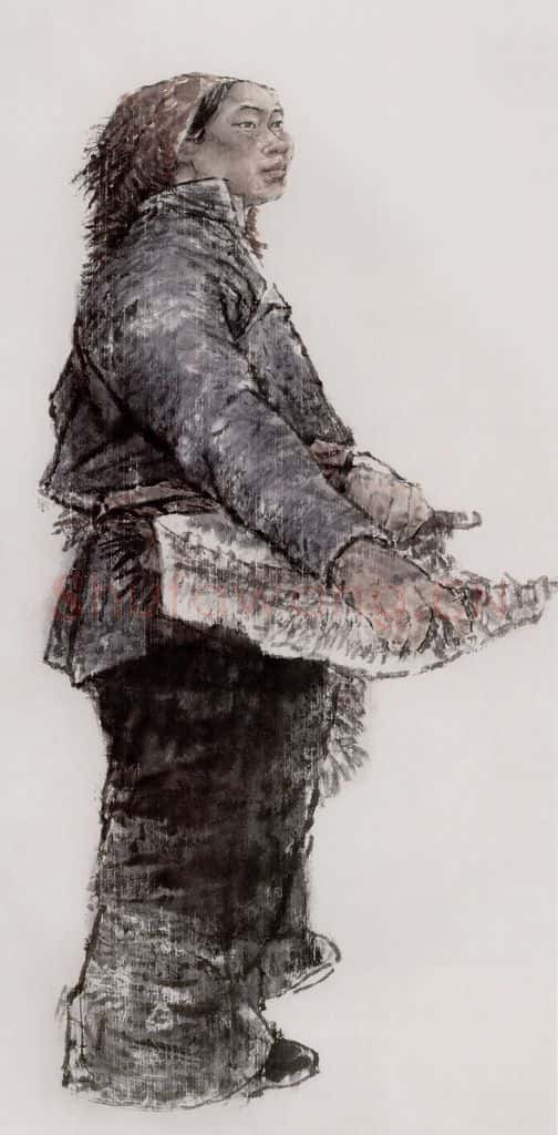 1983年 田黎明 课堂写生 书画作品
