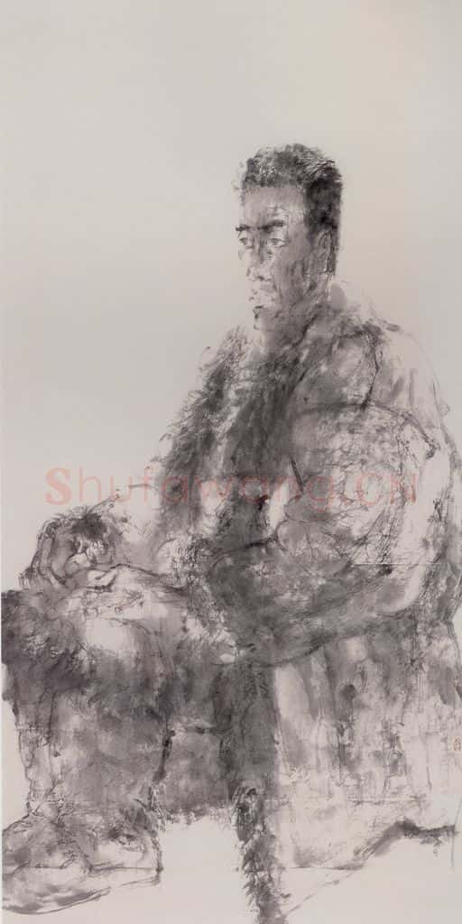 1990年 田黎明 课堂写生 书画作品
