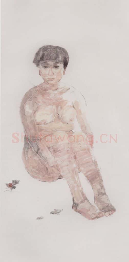 1999年 田黎明 课堂写生 书画作品
