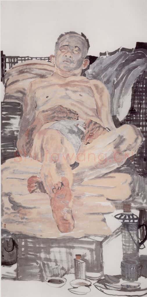 2000年 田黎明 课堂写生 书画作品