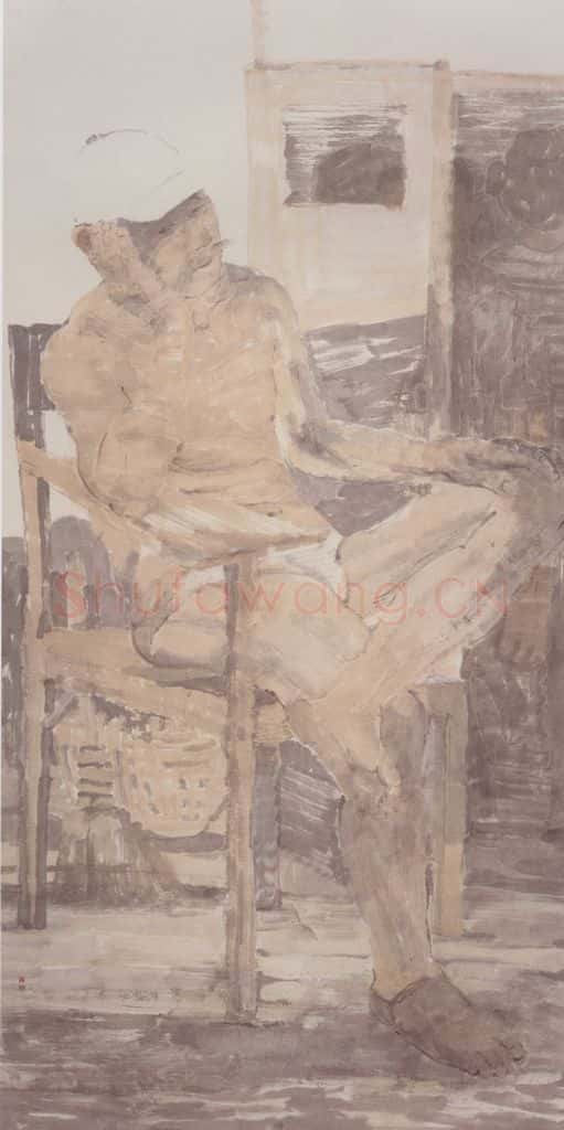 1999年 田黎明 课堂写生 书画作品